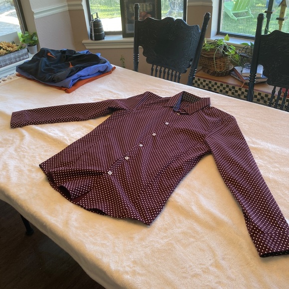 Mens H&M Patterned Slim Fit Long Sleeve Shirt. Size Small. - Picture 3 of 3